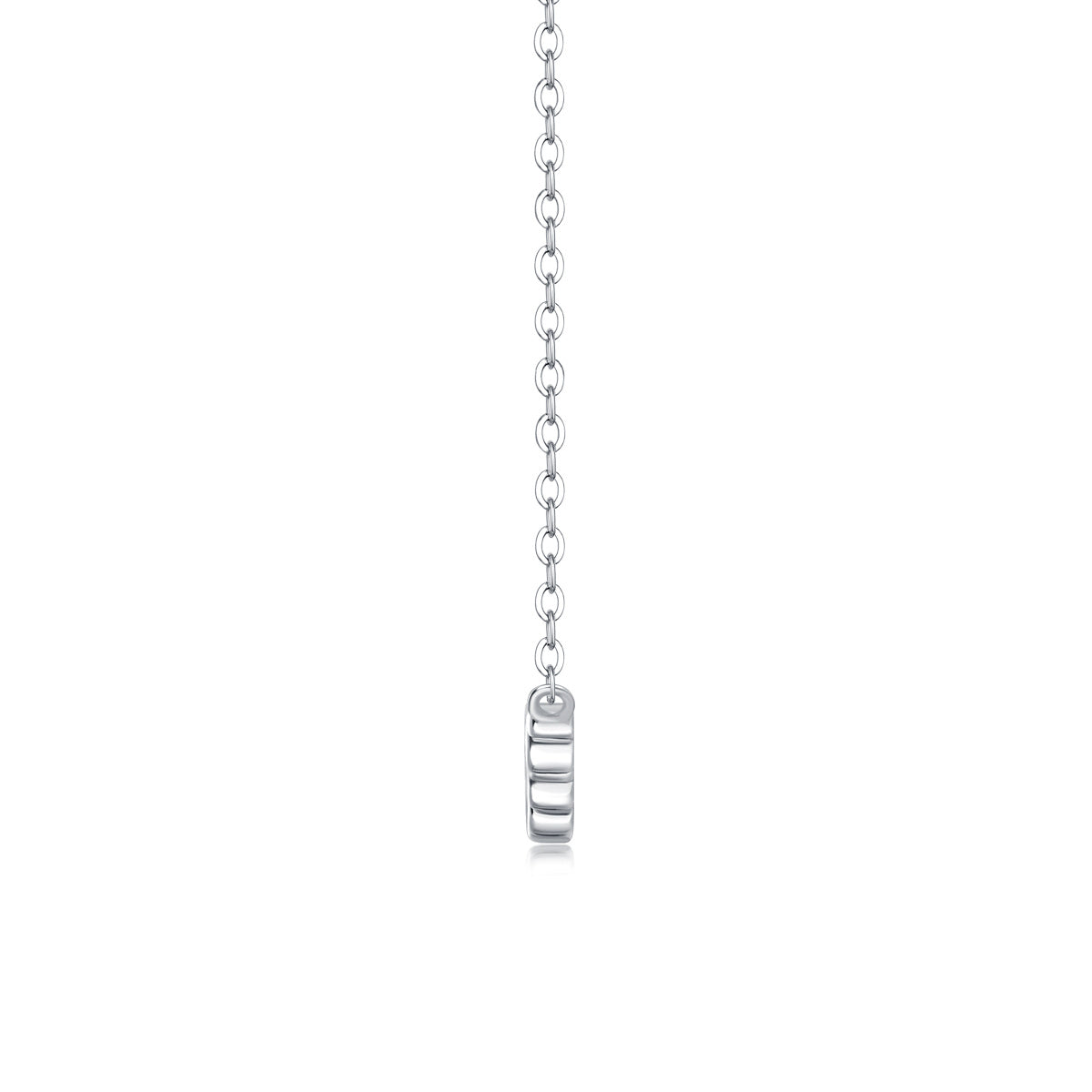 White Moon And Stars - A Fashionable And Luxurious Diamond Jewelry Pendant Set With Moissanite S925 Sterling Silver And Platinum Plating