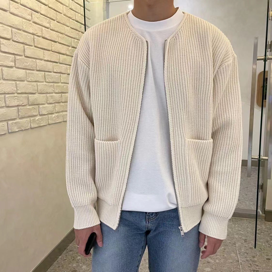 zip-up Cardigan